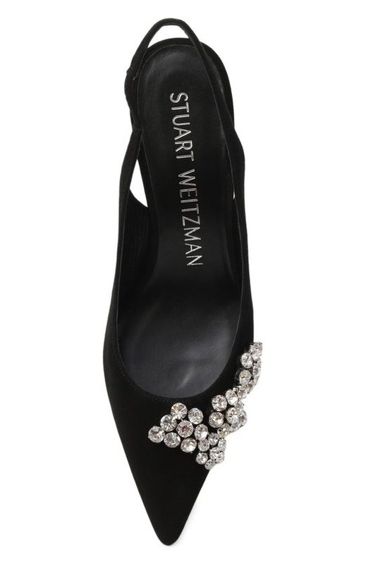 Замшевые туфли Stuart Crystal Fleur 85 Stuart Weitzman 4