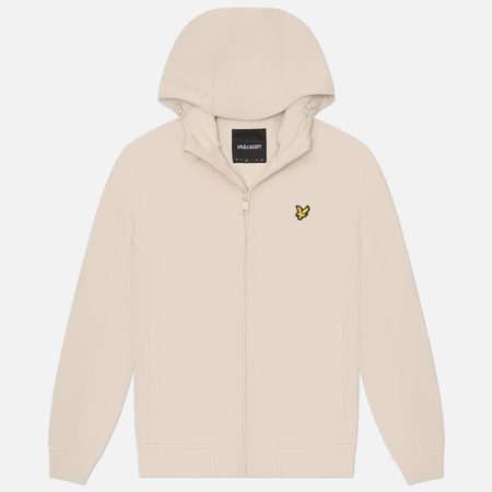 Мужская куртка ветровка Lyle & Scott Mesh Back Softshell, цвет бежевый