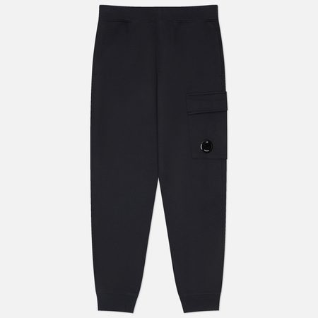 Мужские брюки C.P. Company Diagonal Raised Fleece Lens Regular Fit, цвет синий