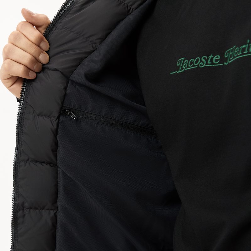 Мужской стёганый пуховик Lacoste с капюшоном 5