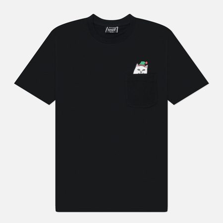 Мужская футболка RIPNDIP Lord Nermal Elf Pocket, цвет чёрный