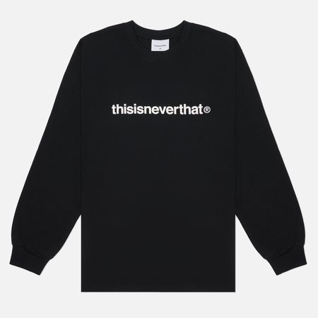 Мужской лонгслив thisisneverthat T-Logo Regular Fit, цвет чёрный