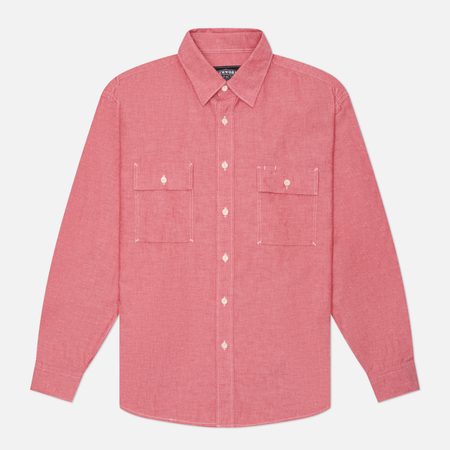 Мужская рубашка FrizmWORKS Cigarette Pocket Chambray, цвет розовый