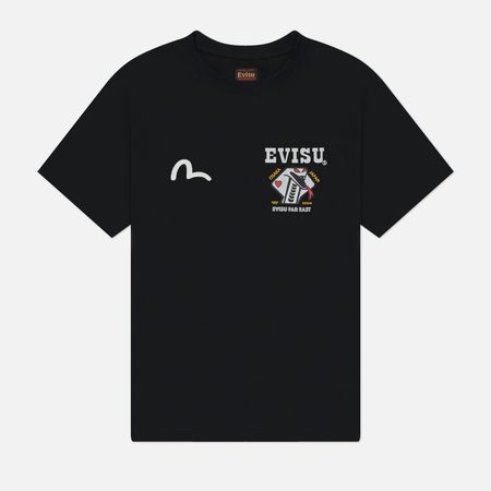 Мужская футболка Evisu Vintage Seagull, цвет чёрный