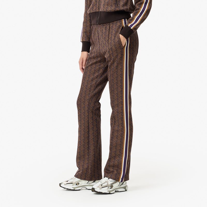 Женские расклешенные спортивные брюки Lacoste с монограммой 5