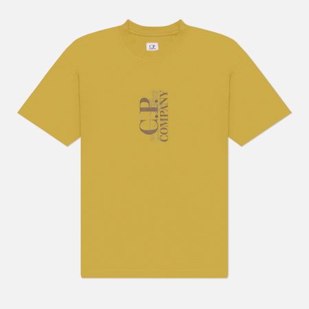 Мужская футболка C.P. Company 30/1 Jersey Printed, цвет жёлтый