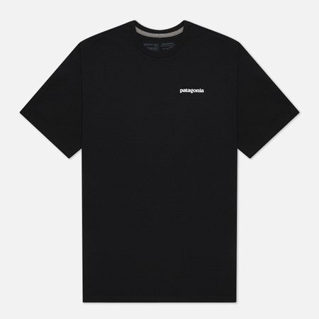 Мужская футболка Patagonia P-6 Logo Responsibili, цвет чёрный
