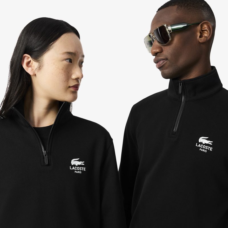 Свитшот Lacoste унисекс с застежкой-молнией с высоким воротом 3