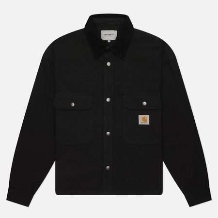 Мужская куртка ветровка Carhartt WIP Prescott, цвет чёрный