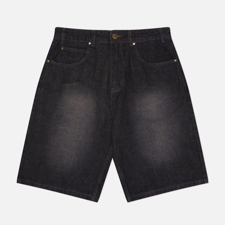 Мужские шорты Butter Goods Scorpion Stitch Denim, цвет чёрный