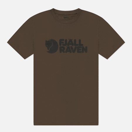 Мужская футболка Fjallraven Fjallraven Logo, цвет оливковый
