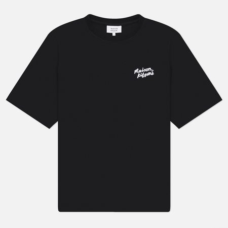 Мужская футболка Maison Kitsune Handwriting Comfort, цвет чёрный