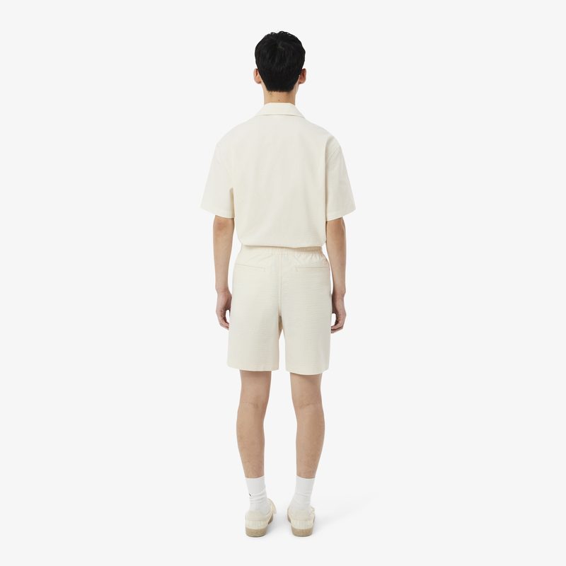 Мужские хлопковые шорты Lacoste из сирсакера 2