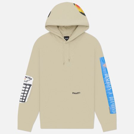 Мужская толстовка HUF Gimme The Loot Pull Over Hoodie, цвет бежевый