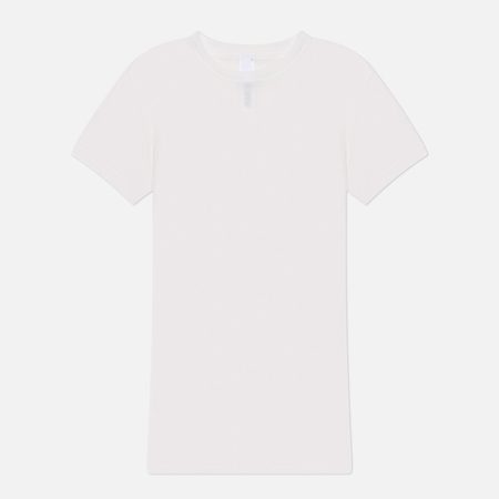 Женская футболка SKIMS Sheer Rib Crewneck, цвет белый
