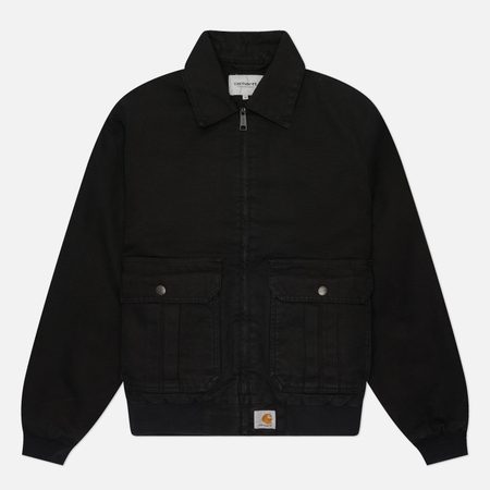 Мужская куртка ветровка Carhartt WIP Stanton, цвет чёрный