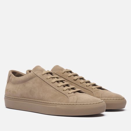 Мужские кроссовки Common Projects Achilles Tonal Suede, цвет коричневый