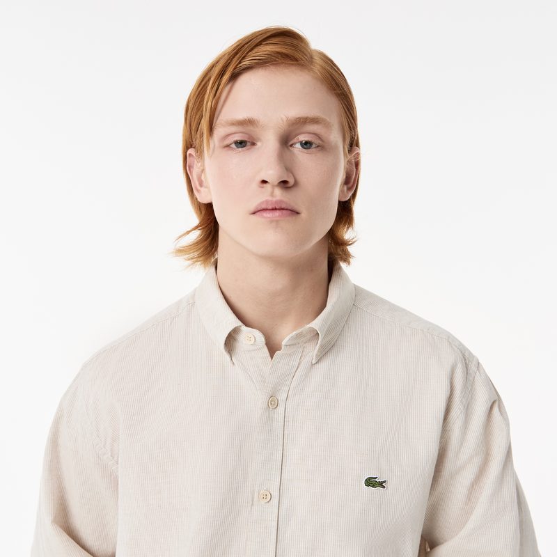 Мужская рубашка Lacoste из смеси хлопка и льна 3