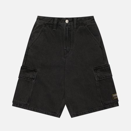 Мужские шорты Evisu Vintage 5-Pocket Denim, цвет чёрный
