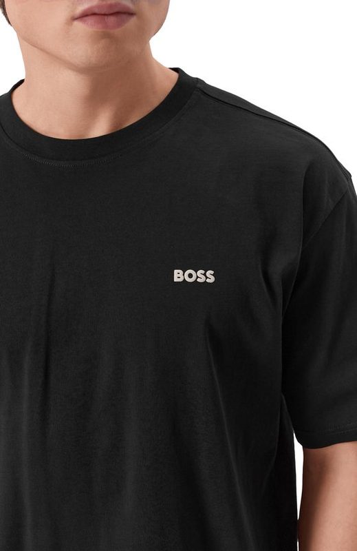 Хлопковая футболка BOSS Orange 5