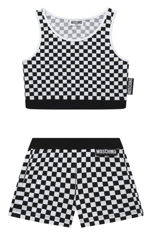 Костюм из топа и шорт Moschino