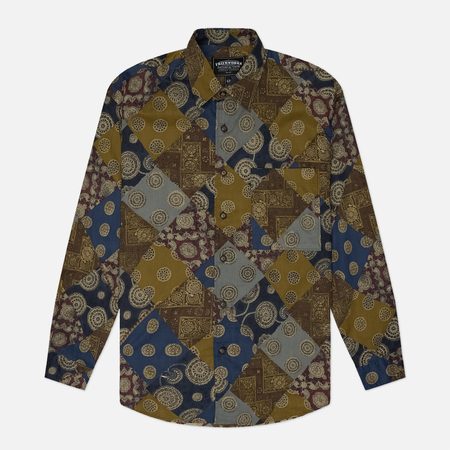 Мужская рубашка FrizmWORKS Diamond Patchwork Relax, цвет жёлтый