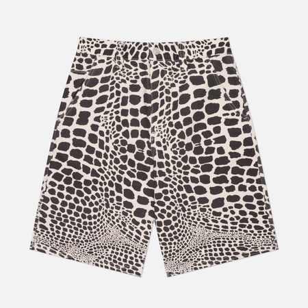 Мужские шорты Stussy Canvas Work, цвет белый