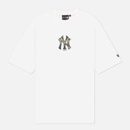 Мужская футболка New Era MLB Arch Oversized New York Mets, цвет белый