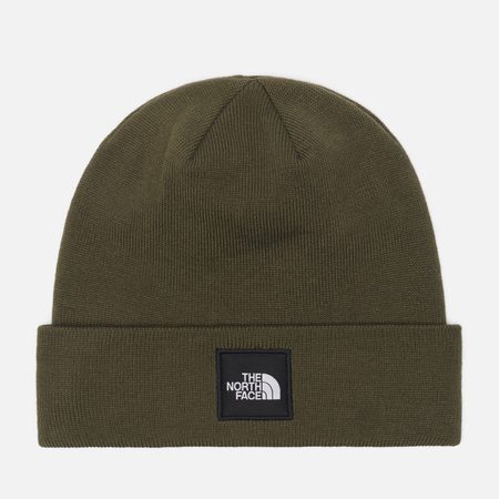 Шапка The North Face Dock Worker Recycled Beanie, цвет оливковый