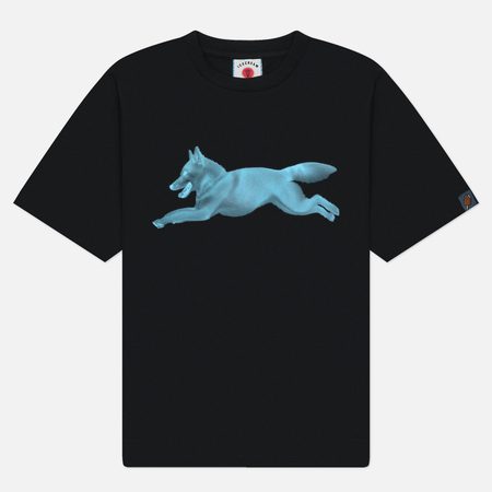 Мужская футболка ICECREAM Halftone Running Dog, цвет чёрный