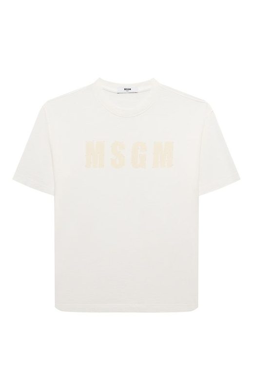 Хлопковая футболка MSGM kids