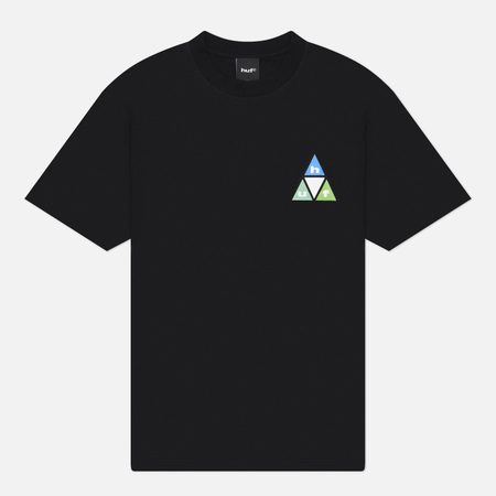 Мужская футболка HUF Prism Triple Triangle, цвет чёрный