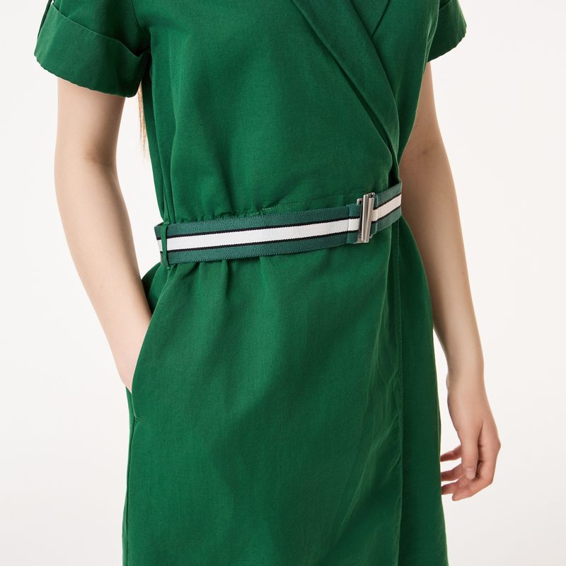 Лёгкое платье Lacoste с поясом 4