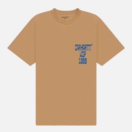 Мужская футболка Carhartt WIP Blocks, цвет коричневый