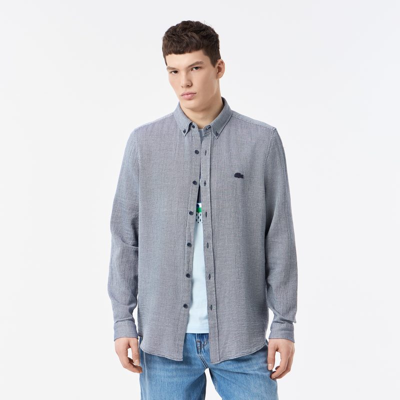 Мужская хлопковая рубашка Lacoste