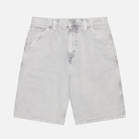 Мужские шорты Carhartt WIP OG Single Knee Smithfield Color Denim 13.5 Oz, цвет серый