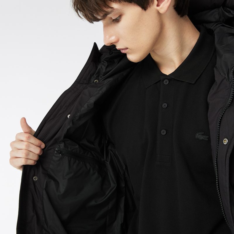 Мужская утеплённая куртка Lacoste с капюшоном 4