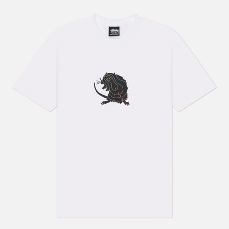Мужская футболка Stussy Long Range, цвет белый
