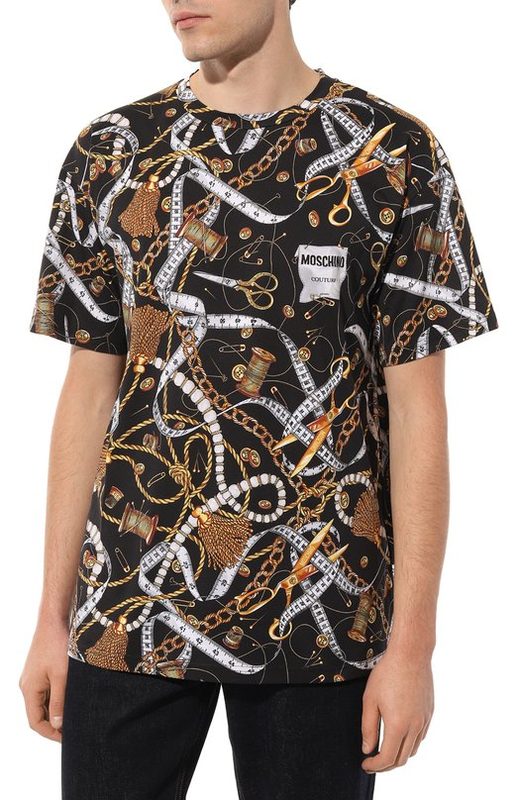 Хлопковая футболка Moschino 3