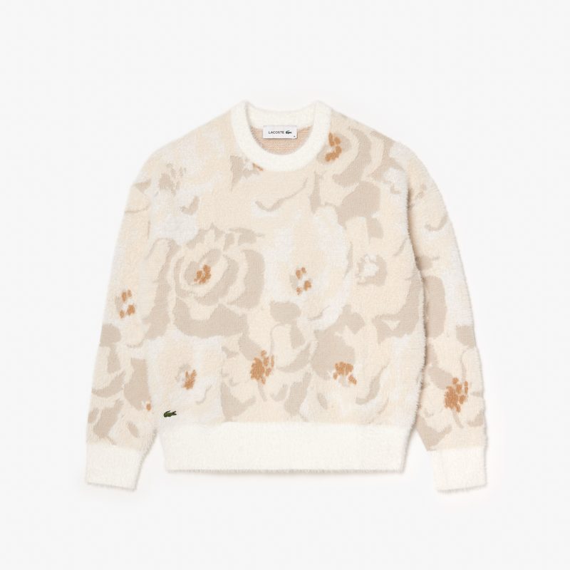 Женский трикотажный свитер Lacoste Floral 5