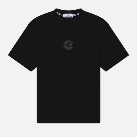 Мужская футболка Stone Island Abbreviation One Print, цвет чёрный