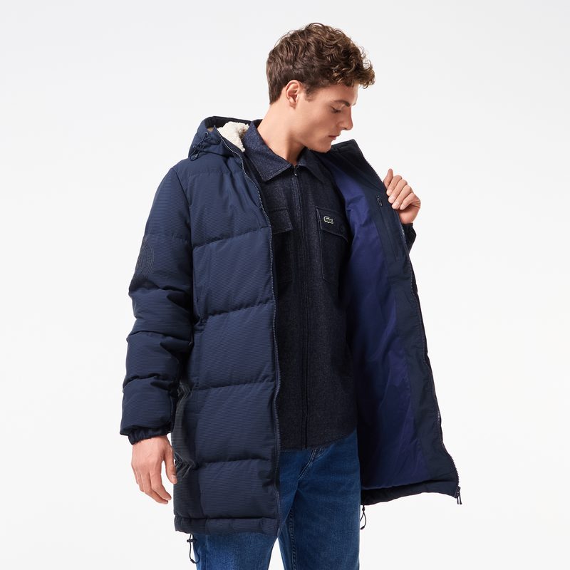Мужская стёганая куртка Lacoste с капюшоном 5