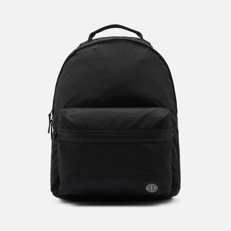 Рюкзак Stone Island Coated Nylon Metal In Econyl 18, цвет чёрный