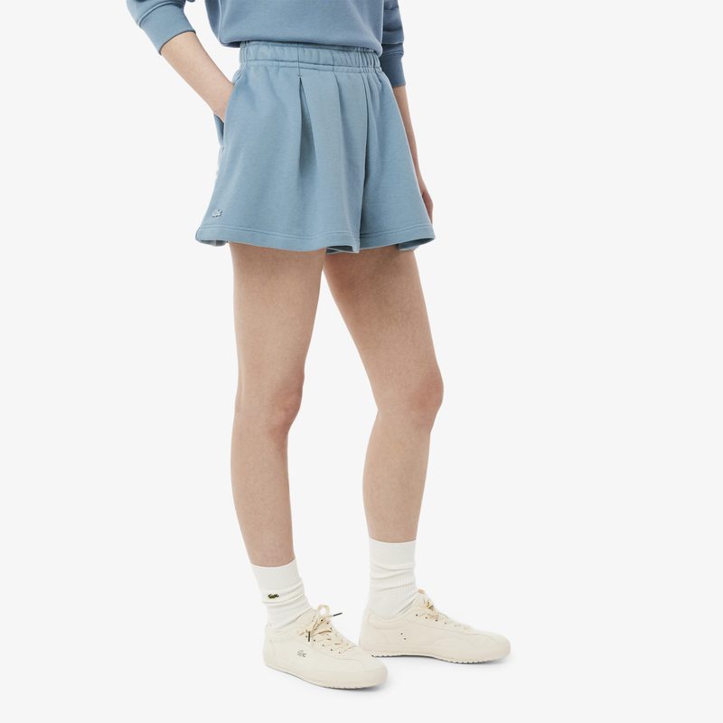 Женские плиссированные флисовые шорты Lacoste 4