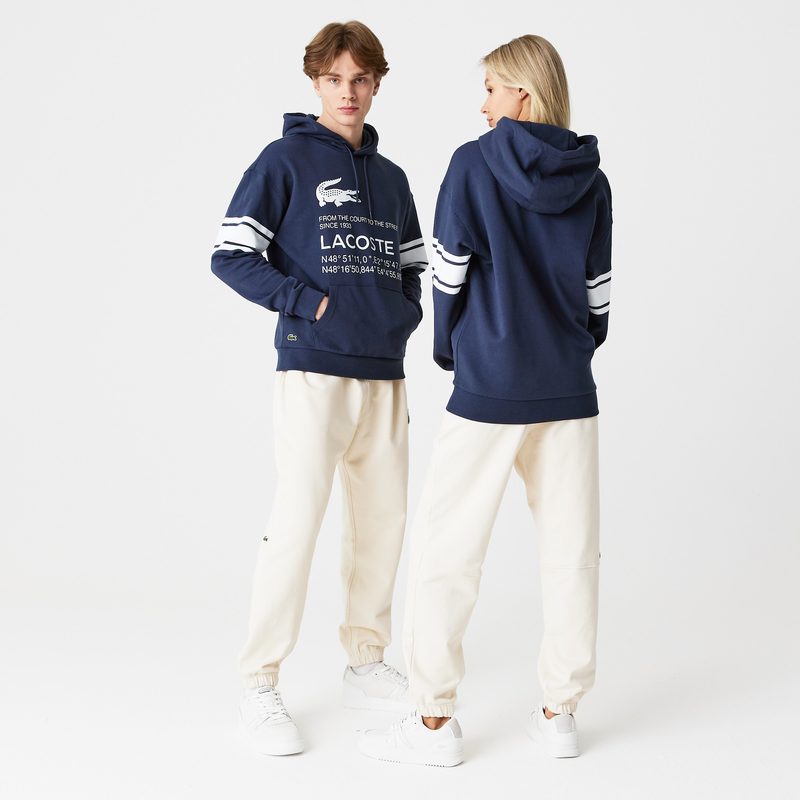 Толстовка - худи Lacoste оверсайз унисекс 2