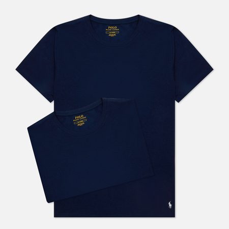 Комплект мужских футболок Polo Ralph Lauren BCI Cotton/Elastane Classic Crew Neck 2-Pack, цвет синий