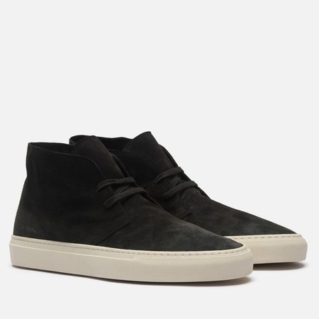 Мужские ботинки Common Projects Chukka Suede, цвет чёрный