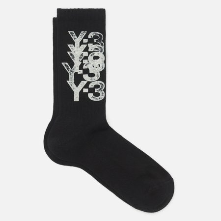 Носки Y-3 Graphic Crew, цвет чёрный