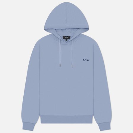 Мужская толстовка A.P.C. Hoodie Boxy Petit V.P.C., цвет голубой