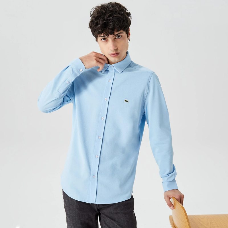 Мужская рубашка Lacoste приталенного кроя